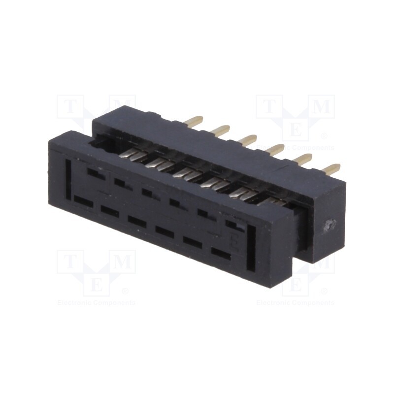 10 pcs : DS1018-02-12B2 - IDC transition, PIN: 12, THT, for ribbon cable, 1mm, Layout: 2x6