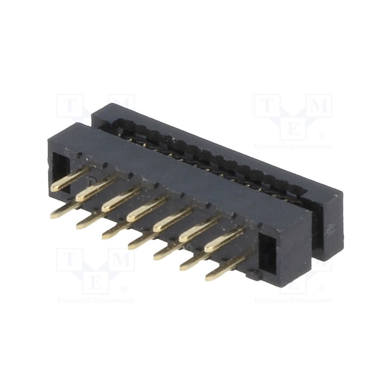 10 pcs : DS1018-02-14B2 - IDC transition, PIN: 14, THT, for ribbon cable, 1mm, Layout: 2x7