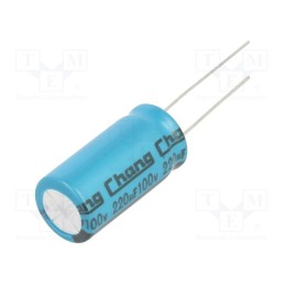 50 pcs : LE2A221MI250A00CE0 - Capacitor: electrolytic, THT, 220uF, 100VDC, Ø12.5x25mm, Pitch: 5mm