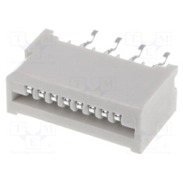 20 pcs : DS1020-01-08BT1 - Connector: FFC/FPC, straight, PIN: 8, Non-ZIF, THT, tinned, 20mΩ
