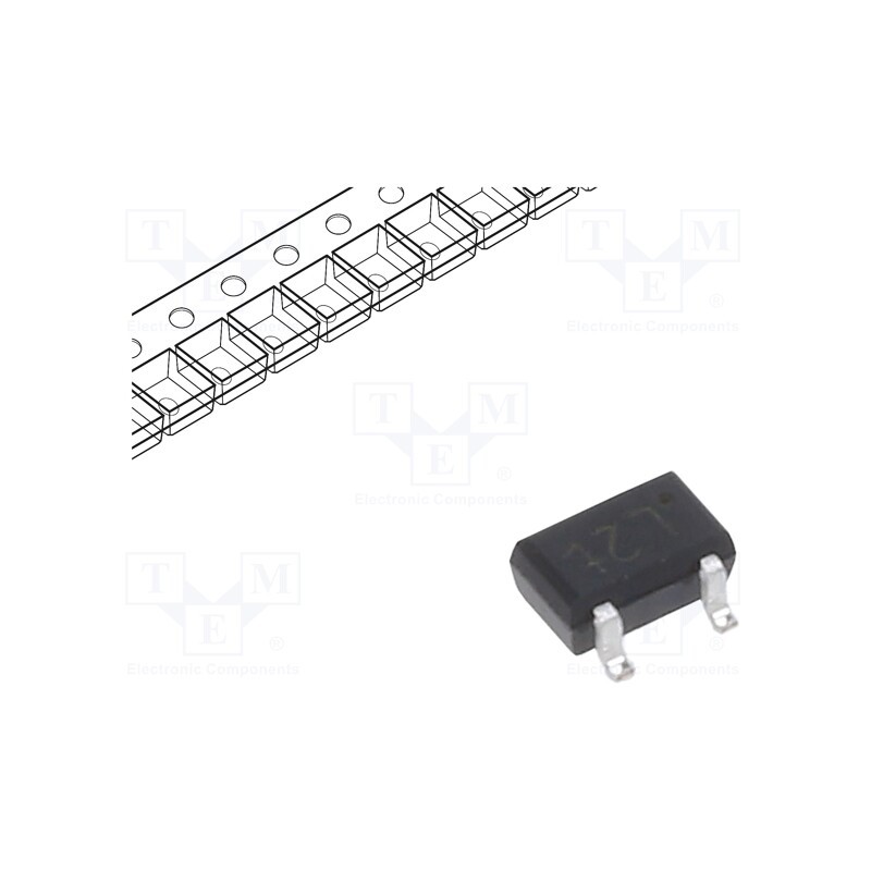 20 pcs : PESD5V0L4UG,115 - Diode: TVS array, 6.8V, 2.5A, 30W, SOT353, Features: ESD protection