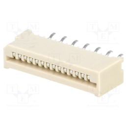 20 pcs : DS1020-01-14BT1 - Connector: FFC/FPC, straight, PIN: 14, Non-ZIF, THT, tinned, 20mΩ