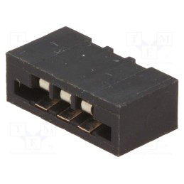 50 pcs : DS1020-03ST1D - Connector: FFC/FPC, straight, PIN: 3, Non-ZIF, THT, tinned, 20mΩ