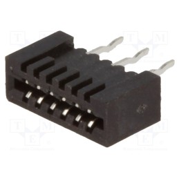 20 pcs : DS1020-04-06BVT1 - Connector: FFC/FPC, straight, PIN: 6, Non-ZIF, THT, tinned, 20mΩ