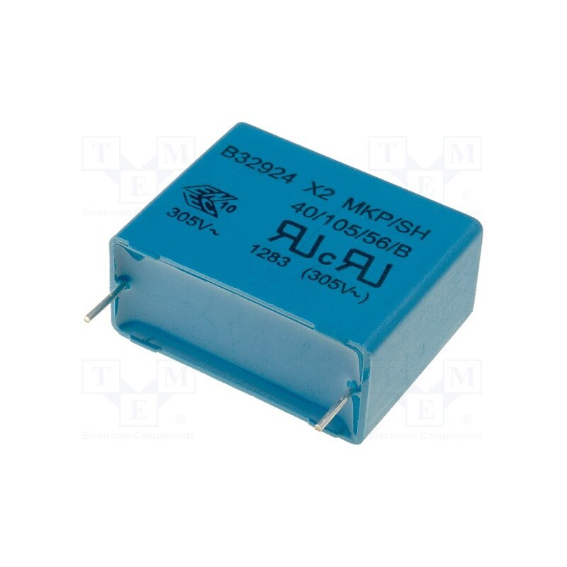 10 pcs : B32924C3225M - Capacitor: polypropylene, 2.2uF, 14x24.5x31.5mm, THT, ±20%, 27.5mm