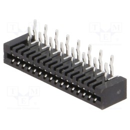 20 pcs : DS1020-04-16BRT1 - Connector: FFC/FPC, angled 90°, PIN: 16, Non-ZIF, THT, tinned, 20mΩ
