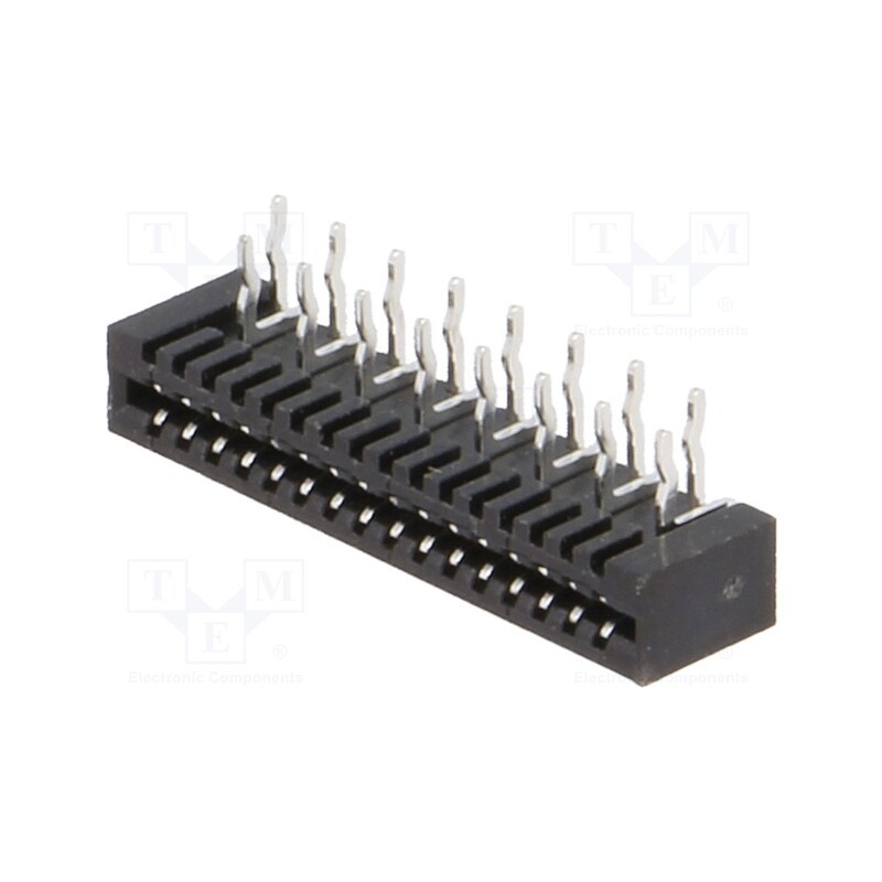 20 pcs : DS1020-04-16BRT1 - Connector: FFC/FPC, angled 90°, PIN: 16, Non-ZIF, THT, tinned, 20mΩ