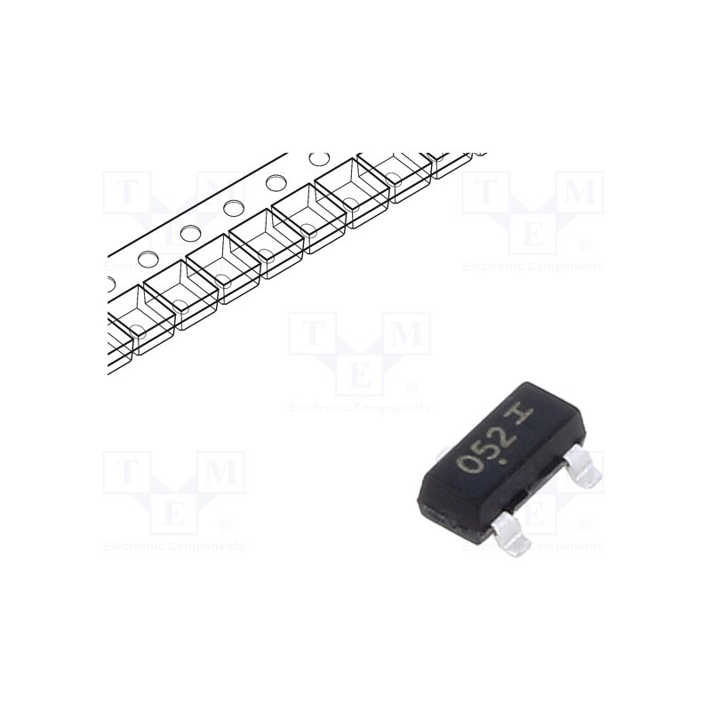 20 pcs : PACDN042Y3R - Diode: diode arrays, SOT23-3, Features: ESD protection, Ch: 2