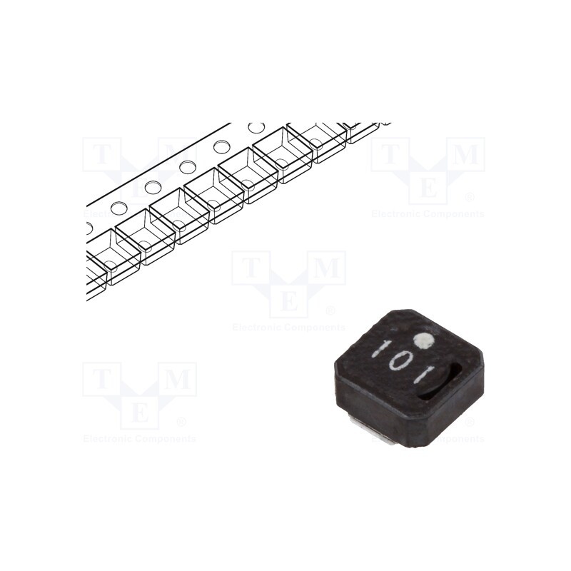 10 pcs : VLCF4020T-101MR26 - Inductor: ferrite, SMD, 100uH, 0.45A, 1.4Ω, ±20%, VLCF