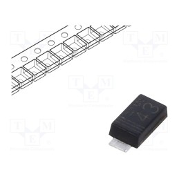 20 pcs : RB168MM100TR - Diode: Schottky rectifying, SMD, 100V, 1A, SOD123F,