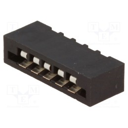 50 pcs : DS1020-05ST1D - Connector: FFC/FPC, straight, PIN: 5, Non-ZIF, THT, tinned, 20mΩ