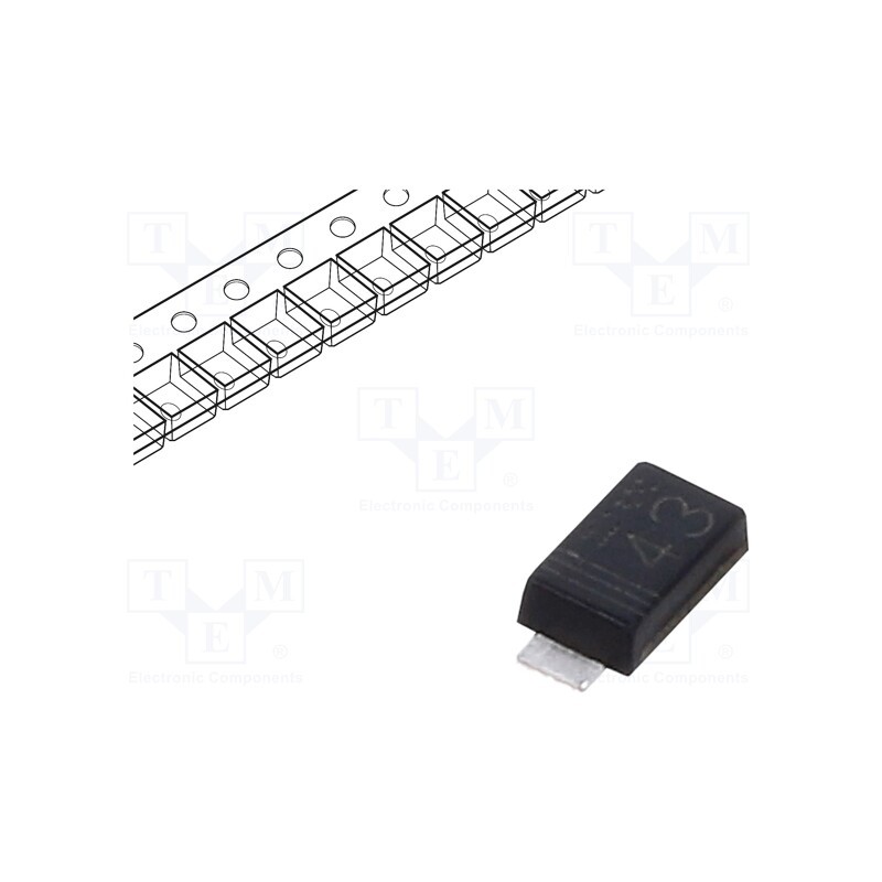20 pcs : RF071MM2STR - Diode: rectifying, SMD, 200V, 0.7A, 25ns, SOD123F, Ufmax: 0.85V