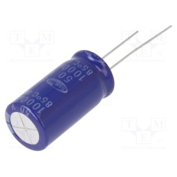50 pcs : SD1H108M12025PL - Capacitor: electrolytic, THT, 1mF, 50VDC, Ø12.5x25mm, ±20%, 2000h