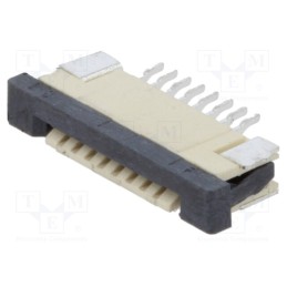 20 pcs : DS1020-07-8VBT1B-R - Connector: FFC/FPC, horizontal, PIN: 8, ZIF, SMT, tinned, 30mΩ, 1mm