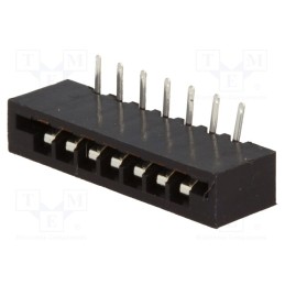 50 pcs : DS1020-07RT1D - Connector: FFC/FPC, angled 90°, PIN: 7, Non-ZIF, THT, tinned, 20mΩ