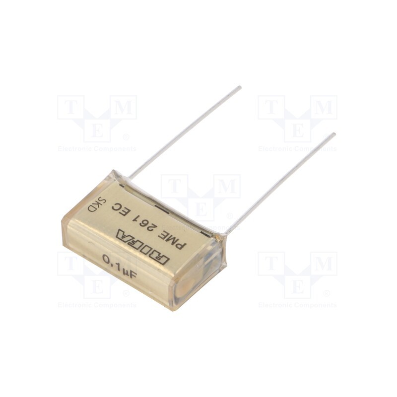 10 pcs : PME261EC6100KR30 - Capacitor: paper, 100nF, 300VAC, 20.3mm, ±10%, THT, PME261, 630VDC