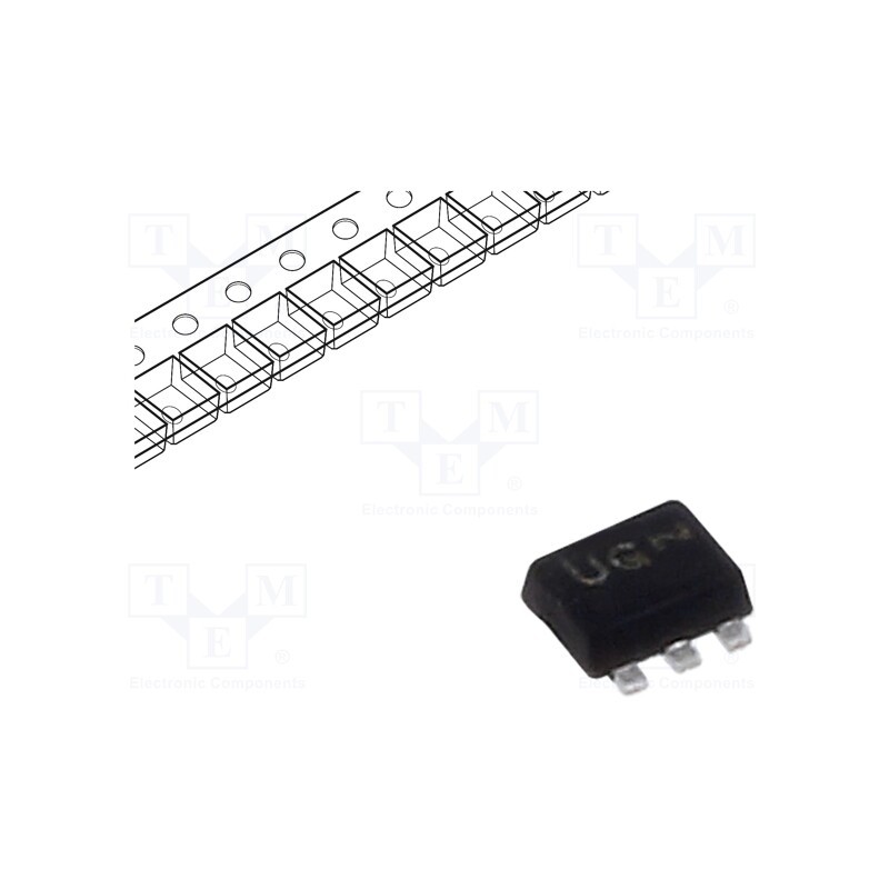 20 pcs : NL17SV08XV5T2G - IC: digital, AND, Ch: 1, IN: 2, CMOS, SMD, SOT553, MiniGate, -55÷125°C