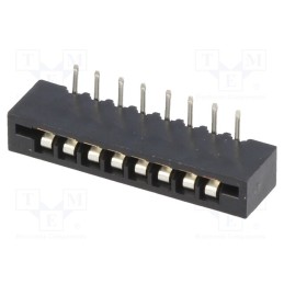 50 pcs : DS1020-08RT1D - Connector: FFC/FPC, angled 90°, PIN: 8, Non-ZIF, THT, tinned, 20mΩ