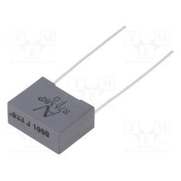 20 pcs : R76QI23304040J - Capacitor: polypropylene, 33nF, 18x7.5x13.5mm, THT, ±5%, 15mm, R76