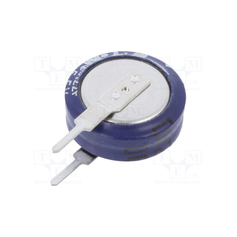 10 pcs : KR-5R5V224-R - Supercapacitor, THT, 220mF, 5.5VDC, -20÷80%, Ø11.5x12.7mm, 75Ω