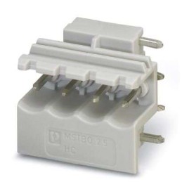 200 pcs - Phoenix Contact 5mm Pitch 4 Way Right Angle Pluggable Terminal Block, Header