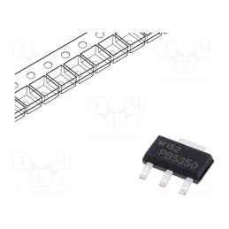 20 pcs : PBSS5350Z,135 - Transistor: PNP, bipolar, 50V, 3A, 2W, SC73,SOT223