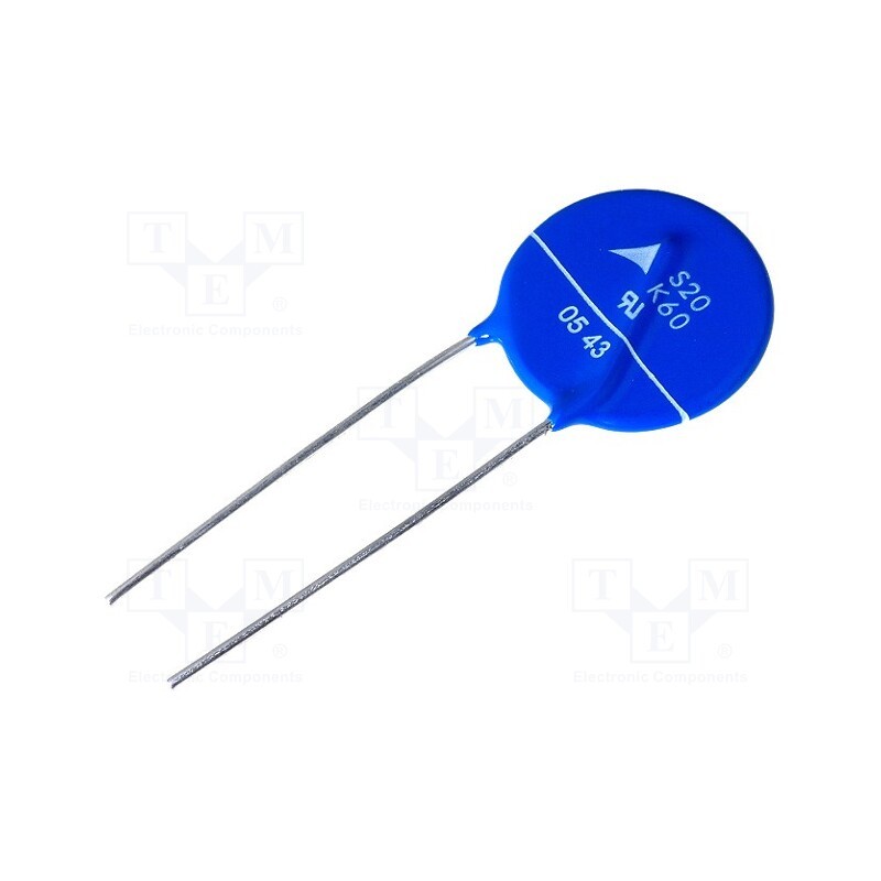 10 pcs : B72220S0600K101 - Varistor: metal-oxide, THT, 60VAC, 85VDC, 100V, 6500A, -40÷105°C