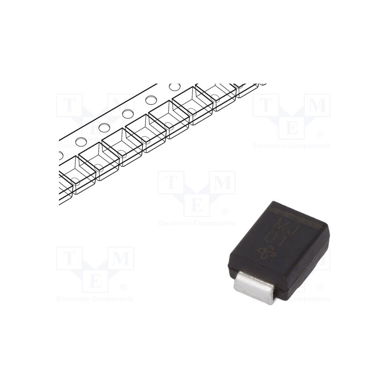 20 pcs : MURS160-E3/52T - Diode: rectifying, SMD, 600V, 1A, 75ns, SMB, Ufmax: 1.05V, Ifsm: 35A