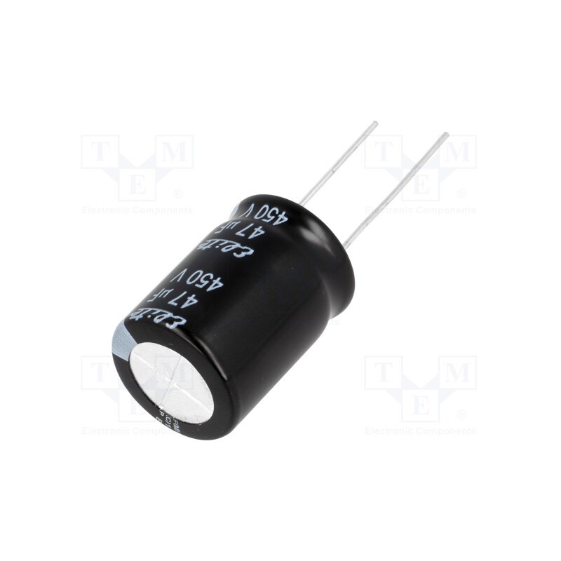 10 pcs : PF2W470MNN1825 - Capacitor: electrolytic, THT, 47uF, 450VDC, Ø18x31.5mm, ±20%, 2000h