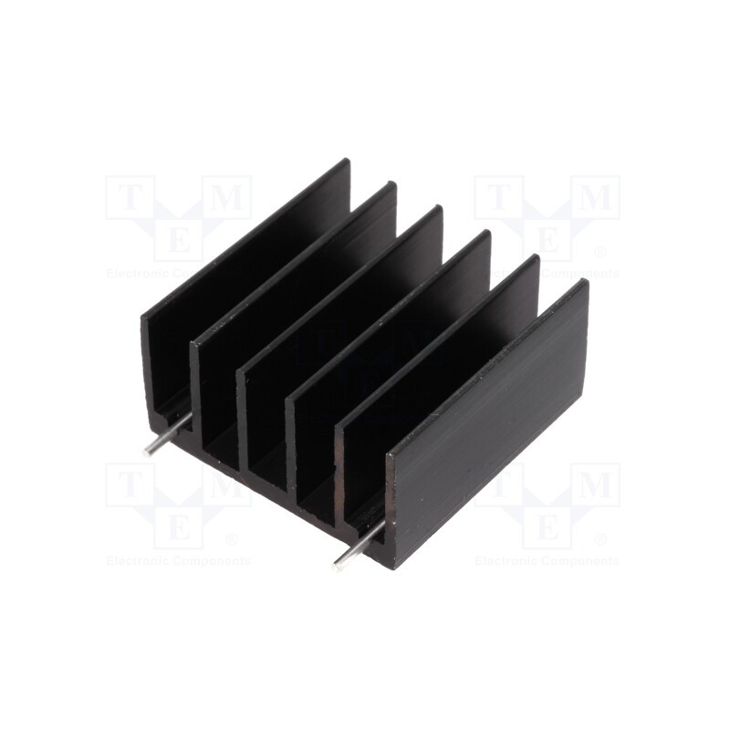 10 pcs : RAD-DY-GF/3 - Heatsink: extruded, TO220,TO247, black, L: 30mm, W: 30mm, H: 15mm