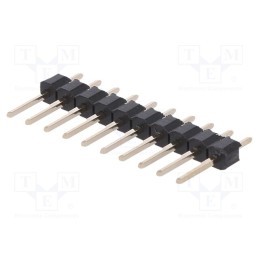 50 pcs : DS1021-1*10SF11-B - Pin header, pin strips, male, PIN: 10, straight, 2.54mm, THT, 1x10