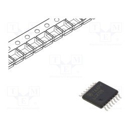 10 pcs : 74LCX126MTCX - IC: digital, buffer,non-inverting, Ch: 4, SMD, TSSOP14, LCX