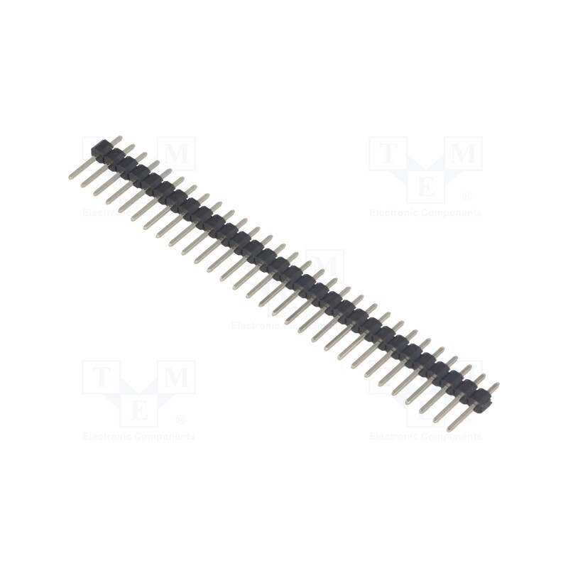 50 pcs : DS1021-1X30SF11-B - Pin header, pin strips, male, PIN: 30, straight, 2.54mm, THT, 1x30
