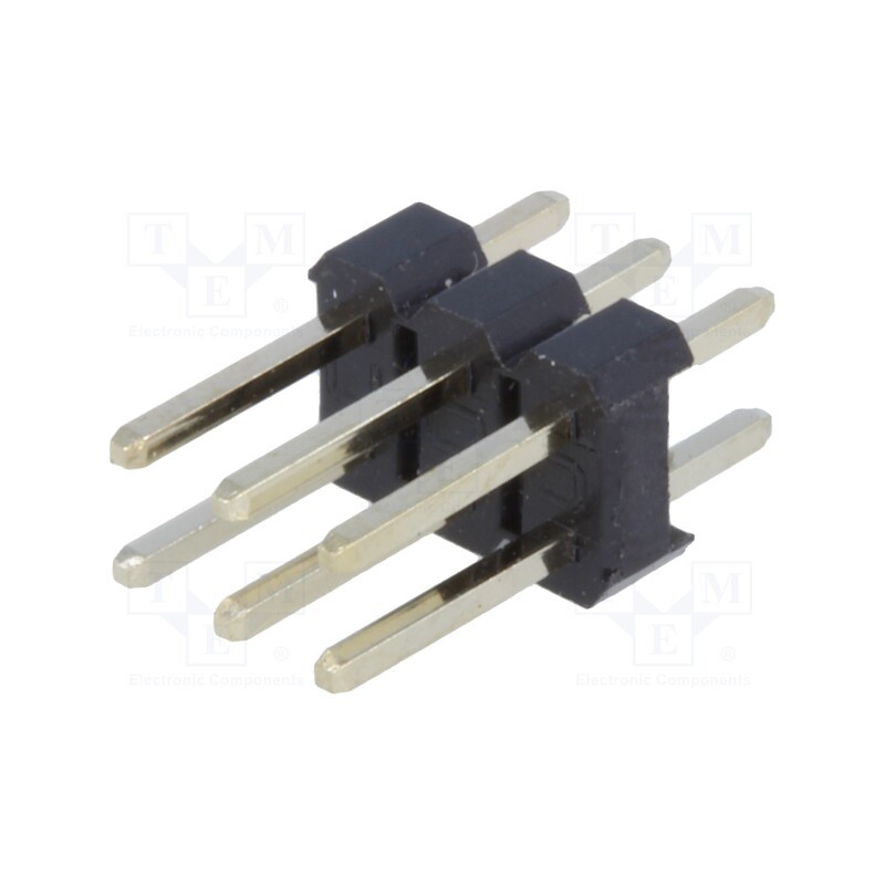 50 pcs : DS1021-2*3SF11-B - Pin header, pin strips, male, PIN: 6, straight, 2.54mm, THT, 2x3