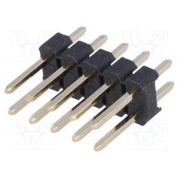 50 pcs : DS1021-2*5SF11-B - Pin header, pin strips, male, PIN: 10, straight, 2.54mm, THT, 2x5