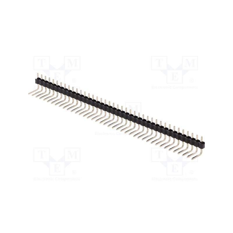 10 pcs : DS1022-1*40RUF11 - Pin header, pin strips, male, PIN: 40, angled 90°, 2.54mm, THT, 1x40