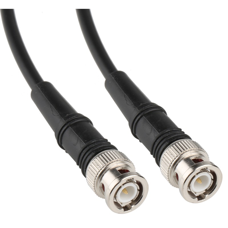 1 pcs - Atem Male BNC to Male BNC Coaxial Cable, 2m, RG58C/U Coaxial, Terminated