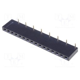10 pcs : DS1023-16-1*16B81XBX1 - Socket, pin strips, female, PIN: 16, straight, 2.54mm, SMT, 1x16