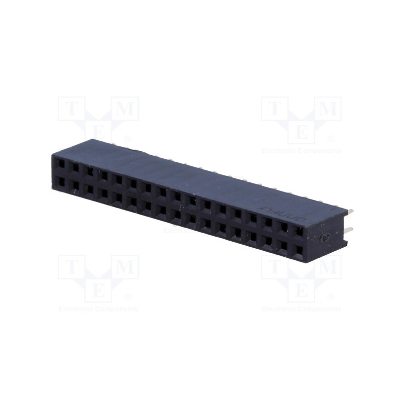 10 pcs : DS1023-2*17S21 - Socket, pin strips, female, PIN: 34, straight, 2.54mm, THT, 2x17