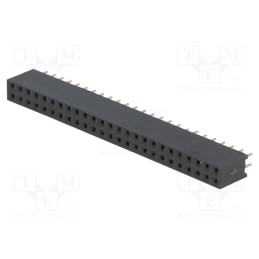 10 pcs : DS1023-2*25S21 - Socket, pin strips, female, PIN: 50, straight, 2.54mm, THT, 2x25