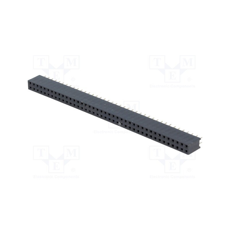 10 pcs : DS1023-2*40S21 - Socket, pin strips, female, PIN: 80, straight, 2.54mm, THT, 2x40
