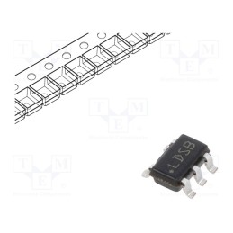 10 pcs : LP3985IM5X-5.0/NOPB - IC: voltage regulator, LDO,fixed, 5V, 0.15A, SOT23-5, SMD, ±3%, Ch: 1