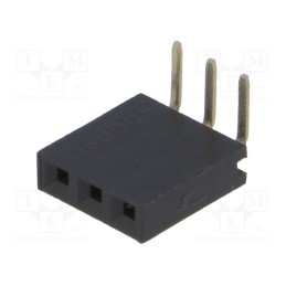 20 pcs : DS1024-1*3R0 - Socket, pin strips, female, PIN: 3, angled 90°, 2.54mm, THT, 1x3