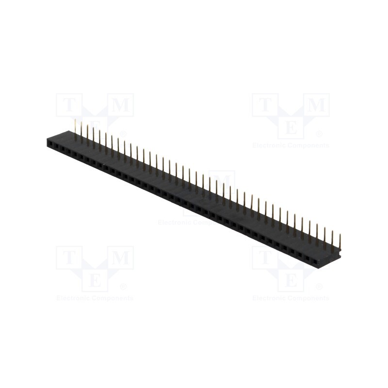 10 pcs : DS1024-1*40R2 - Socket, pin strips, female, PIN: 40, angled 90°, 2.54mm, THT, 1x40