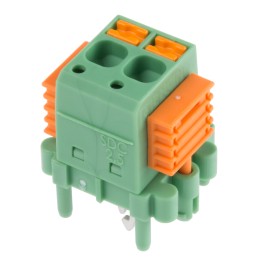 1 pcs - Phoenix Contact SDC 2.5/ 2-PV-5.0-ZB Series PCB Terminal Block, 2-Contact, 5mm Pitch, Through Hole Mount, 1-Row, Screw