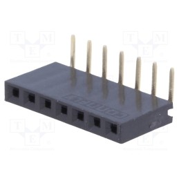 10 pcs : DS1024-1*7R2 - Socket, pin strips, female, PIN: 7, angled 90°, 2.54mm, THT, 1x7