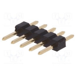 50 pcs : DS1025-01-1*5P8BV1-B - Pin header, pin strips, male, PIN: 5, straight, 2mm, THT, 1x5