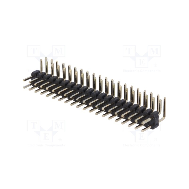 20 pcs : DS1025-06-2*20P8BR1-B - Pin header, pin strips, male, PIN: 40, angled 90°, 2mm, THT, 2x20