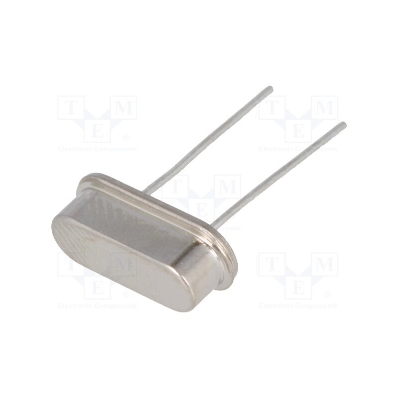 10 pcs : 6.144M-49S-SR - Resonator: quartz, 6.144MHz, ±30ppm, 20pF, THT, HC49-S
