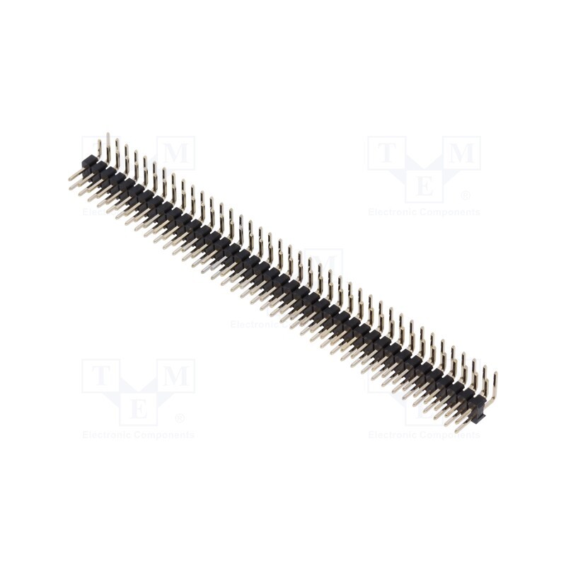 10 pcs : DS1025-06-2*40P8BR1-B - Pin header, pin strips, male, PIN: 80, angled 90°, 2mm, THT, 2x40